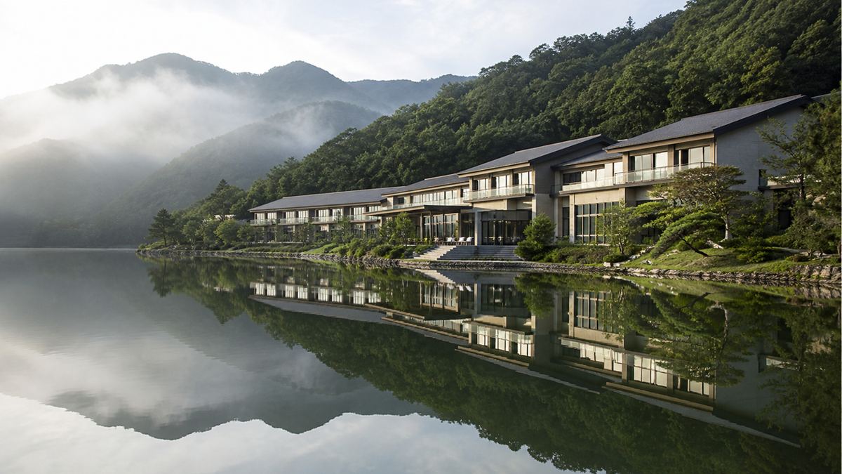 한화 산정호수 외관
